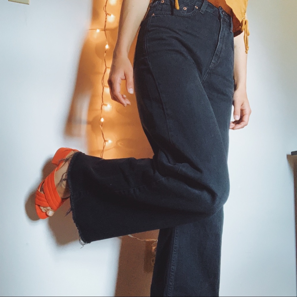 BDG high waisted wide-leg denim